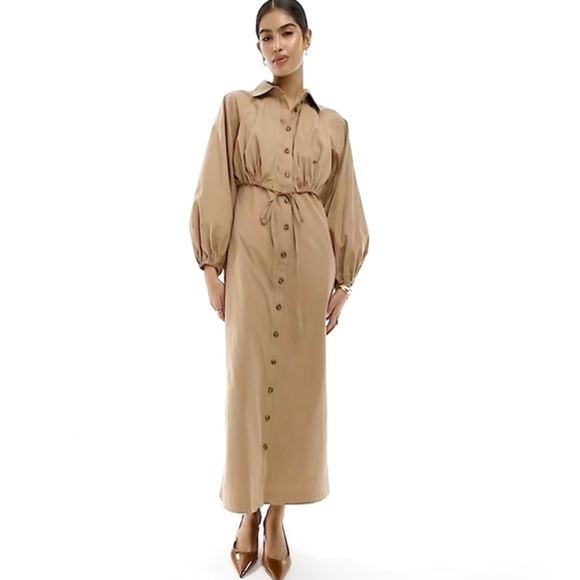 ASOS Design Maxi Dress with Trench Detailing - Picture 1 of 9